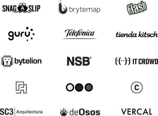 Logos of companies we have worked with